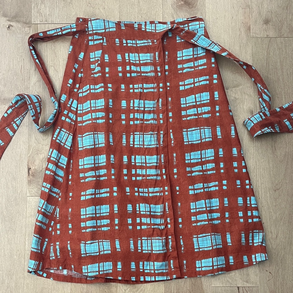 Kazak (made in Montreal) Orange and Blue Women's Skirt